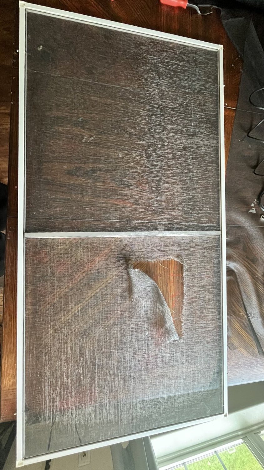 Before: Torn Screen Restoration