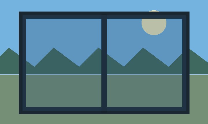 Illustrative window film appearance