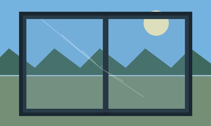 Illustrative window film appearance